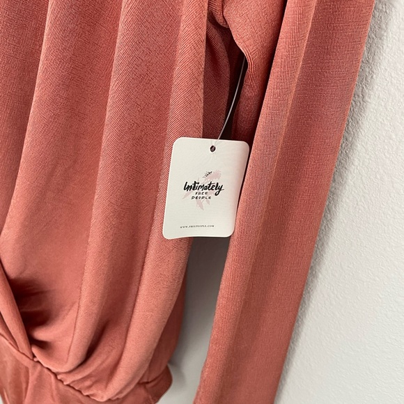 NWT FREE PEOPLE Turnt Bodysuit in Copper - Picture 5 of 13